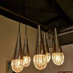 Vintage Hanglamp / Luster Iceglas Kaiser Leuchten thumbnail 7