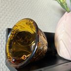 Woonaccessoire Butler Bel Amber Glas Vintage thumbnail 4