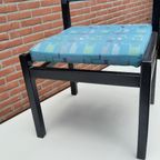 Set Van 6 Vintage Design Stoelen Met Uittrektafel Cees Braakman Pastoe Japanse Serie Jaren '60 thumbnail 12