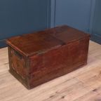 Polychrome Beschilderde Eikenhouten Bruidskistje thumbnail 5