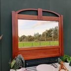 Antieke Art Deco Spiegel Xl Houten Badkamerspiegel Jr 20 thumbnail 2