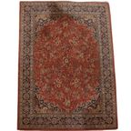 Oudroze, Rood En Blauw Oosters Vloerkleed Met Mooi Motief 285x202cm thumbnail 2