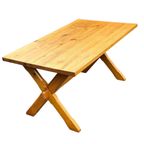 Vintage Dining Table Pinewood 1960 Minimalist Eettafel thumbnail 12