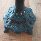 Antieke Petroleumlamp / Olielamp Met Lont Kap En Glas thumbnail 7