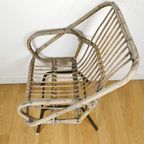 Vintage, Boho Mid Century Rieten Rotan Kinder Stoel. 1 thumbnail 6