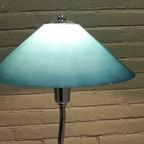 Vintage Frost Glass Tafellamp, Groen/Blauw thumbnail 5