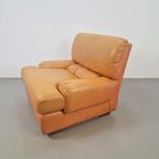 Vintage Fauteuil Leer Cognac '60 Mid Century Lounge Japandi thumbnail 13