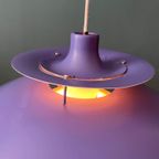 Originele Vroege Louis Poulsen Ph5 Schalenlamp Paars 1960 thumbnail 5