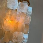 Set Van 2 Capiz Schelpen Hanglamp Lampen Schelp Parelmoer Bamboe Frame Wit Bedrading thumbnail 10