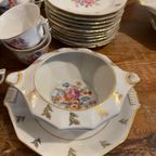 Servies Oud Porselein Bloem / Goud thumbnail 9