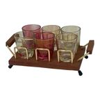 Ca. 1950’S - Germany - Mcm Bar Set - Six Low Glasses, thumbnail 6