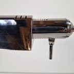 Vintage Bureaulamp Smoke Zilver Italy ’70 Regency Design thumbnail 5