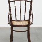 Leuke Originele Vintage Thonet Bistro Design Stoel Met Armleuningen thumbnail 17
