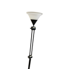 Adjustable / Conical Glass And Black Metal Floor Lamp By Tronconi, 1970s, Italy thumbnail 10
