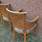 Art Deco Armstoelen Met Dubbel Webbing 5 Stuks thumbnail 11