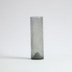 Bubble Glass Cylinder Vase By Erik Höglund For Pukeberg, Sweden 1960S. thumbnail 3