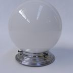 Art Deco Plafondlamp Met Ronde Glazen Bol thumbnail 10