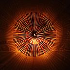 Bamboe Wandlamp Rond Naturel L thumbnail 5
