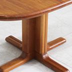 Vintage Danish Oval Extendable Dining Table Solid Teak 1960s thumbnail 8
