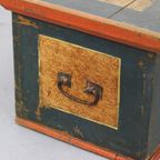 Antieke Beschilderde Bruidskist thumbnail 6