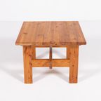 Scandinavian Modern Solid Pine Coffee Table thumbnail 4