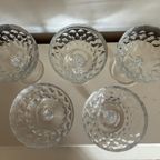 5x Vintage Kristalglas Champagnecoupes thumbnail 3