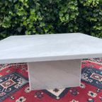 Vintage Carrara Marmeren Salontafel 100X100Cm thumbnail 5