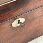 19Th C Fine English Mahogany Fineer Writing Box - 100% Complete + Secret Drawers thumbnail 8