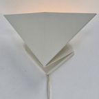 Vintage Postmodern Ikea V9005 Wandlamp Ivoor Metaal Lamp ‘70 thumbnail 9