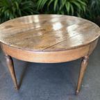 Brocante Houten Ronde Tafel / Consoletafel thumbnail 3