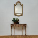 Barok Rococo Wandconsole Sidetable Met Marmer Blad En Spiegel 04 thumbnail 16