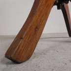 Eiken Bureaustoel, Atelierstoel, In Hoogte Verstelbaar, Jaren 30 thumbnail 27