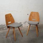 Vintage Lollipop Stoelen František Jirák | Grijs, Blauw thumbnail 5