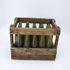 Brocante Houten Bierkrat Met Flessen thumbnail 7