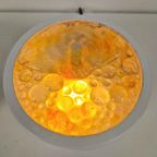 Set 2 Vintage Murano Glas Rond Wandlamp Metaal 1980 Italy thumbnail 12