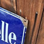 Zwaar, Groot, Dik Geëmailleerd Gebold Bord Kreis-sparkasse. thumbnail 9