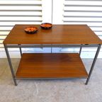 Prachtige Wenge Houten Brutalist Eettafel thumbnail 17