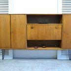 Mooi Retro Vintage Lowboard Midcentury Dressoir 220 Cm thumbnail 12