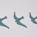 Set 3 Vintage Vogels Wall Art Mid Century 1970 Wand Bird Art thumbnail 2