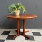 Teak Round Or Oval Dining Table 1960S By Design Handwerk Denmark thumbnail 3