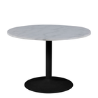 Carrara Eetkamertafel - Ø110 Cm - Marmer - Zwarte Poot thumbnail 12