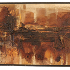 Vintage Schilderij Artwork Finn Lorentzen 'sommerfugel' thumbnail 11
