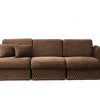 Vintage 3-Zits Bank Chaise Longue Gemaakt In De Jaren ’70 thumbnail 5