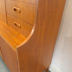 Teak Fineer Kast Uit Zweden Met Klep En Lades thumbnail 16