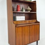 Scandinavisch Vintage Teak Fineren Secretaire thumbnail 4