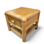 2 X Bamboo Night Stands / Side Tables / 1980s thumbnail 17