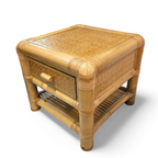 2 X Bamboo Night Stands / Side Tables / 1980S thumbnail 17