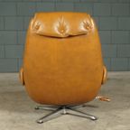 Vintage Lederen Draaifauteuil – Gustav Thams – Jaren 60 thumbnail 4