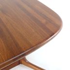 dyrlund Ovalen 1x Verlengbare Eettafel Massief Teak Vintage Deens thumbnail 6