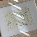 Framed Rare Henry Matisse Lithograph ' Figure Draped In A Bathrobe, 1929' thumbnail 5